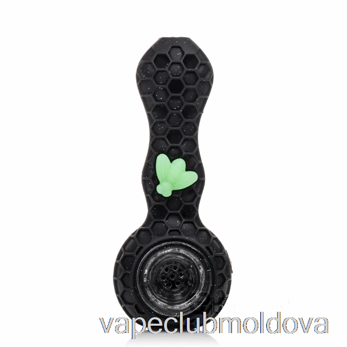 Kit Vape Pod Stratus Bee Lingură Din Silicon Pantera Strălucitoare (sclipici Negru / Albină Verde Uv)